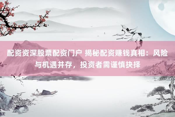 配资资深股票配资门户 揭秘配资赚钱真相：风险与机遇并存，投资者需谨慎抉择