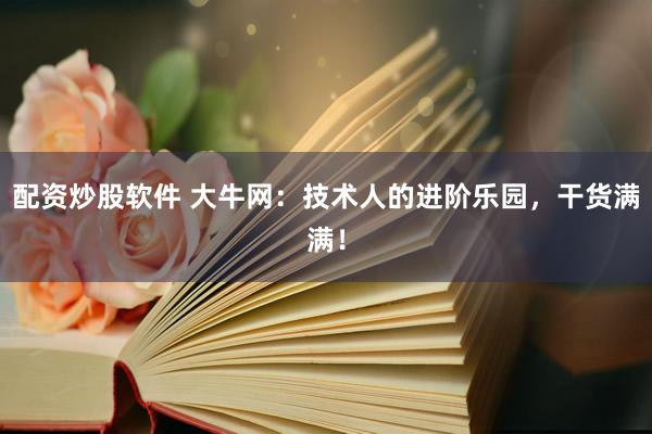 配资炒股软件 大牛网：技术人的进阶乐园，干货满满！